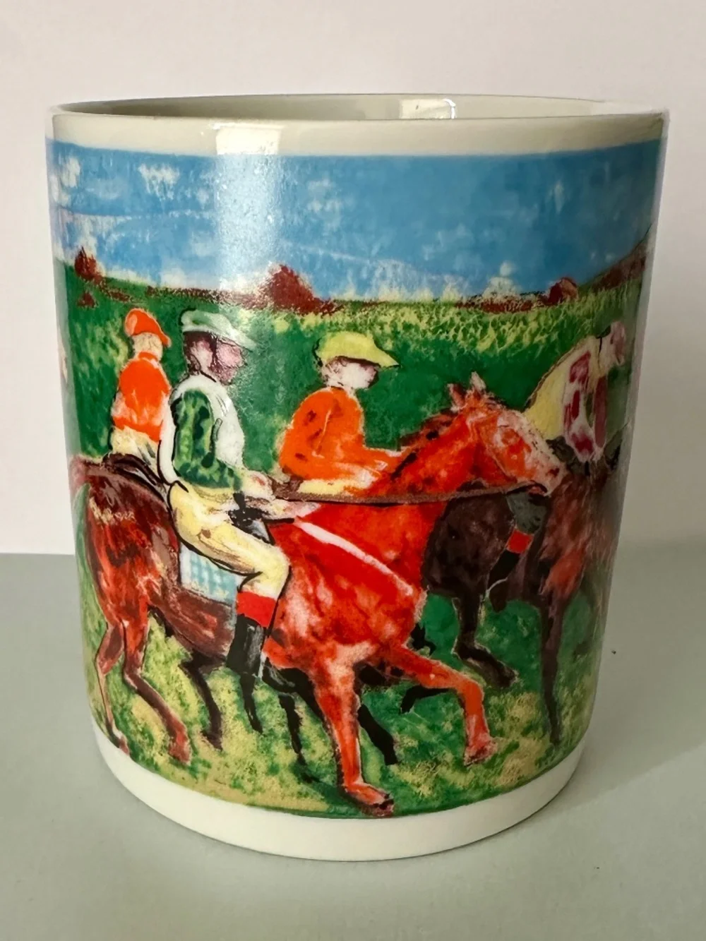 Chaleurs Master Impressionist Collection Mug of Edgar Degas Horse & Jockey